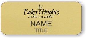 (image for) Baker Heights Church of Christ Standard Gold badge