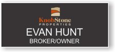 (image for) Knobstone Properties Standard Black Square Corner badge