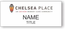 (image for) Chelsea Place Standard White Square Corner badge