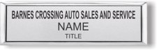 (image for) Barnes Crossing Auto Sales and Service Small Executive Silver badge