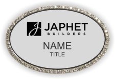 (image for) Japhet Builders Oval Bling Silver badge