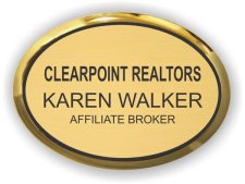 (image for) Clearpoint Realtors Executive Gold Oval badge