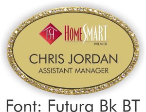 (image for) homesmart premier Oval Bling Gold badge