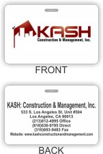 (image for) Kash Construction ID Horizontal Double Sided badge