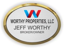 (image for) Worthy Properties, LLC Oval Executive Gold Other badge