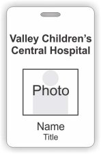 (image for) Valley children's central hospital Photo ID Vertical badge