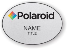 (image for) Polaroid Dental Imaging Oval Silver badge