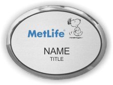 (image for) Metlife Auto & Home Oval Executive Silver badge