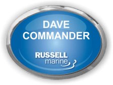 (image for) Russell Marine Oval Executive Silver Other badge