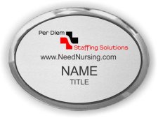(image for) Per Diem Staffing Solutions Oval Executive Silver Badge