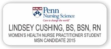 (image for) Penn Nursing Science White Rounded Corners badge