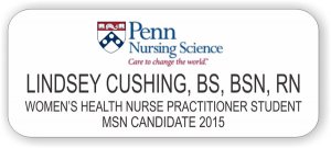 (image for) Penn Nursing Science White Rounded Corners badge