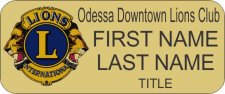 (image for) Odessa Downtown Lions Club Standard Gold badge