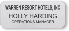 (image for) Warren Resort Hotels, Inc Silver Round Corners badge