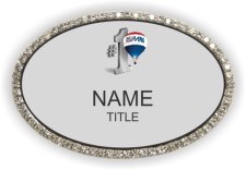(image for) Re/Max 1st Choice Oval Bling Silver badge