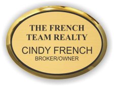 (image for) The French Team Realty Executive Gold Oval badge