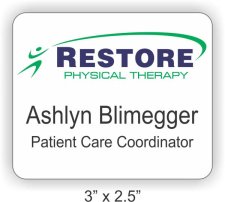 (image for) Restore Physical Therapy White Rounded Corners badge