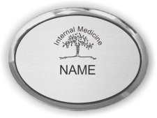 (image for) Internal Medicine Oval Executive Silver Badge