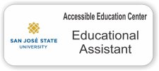 (image for) Accessible Education Center White Rounded Corners badge