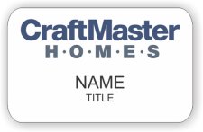 (image for) SB Marketing Shaped White Name Badge - CraftMaster Homes
