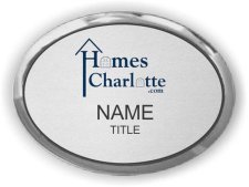 (image for) HOMES CHARLOTTE.COM Oval Executive Silver badge