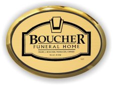 (image for) Boucher Funeral Home, LLC Executive Gold Oval badge