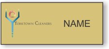 (image for) Yorktown Cleaners Standard Gold Square Corner badge