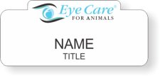 (image for) Eye Care for Animals Shaped White badge