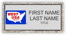 (image for) West USA Realty Bling Silver badge