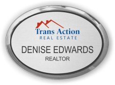 (image for) Trans Action Real Estate Executive Silver Oval badge