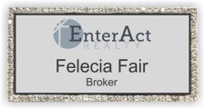 (image for) EnterAct Realty Bling Silver badge