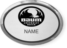 (image for) Baum Chevrolet Buick Oval Executive Silver badge