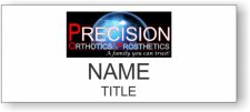 (image for) Precision Orthotics & Prosthetics Standard White Square Corner badge