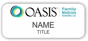 (image for) Oasis Family Medicine Associates, LLC Standard White badge