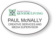 (image for) Presbyterian Senior Living Oval White badge