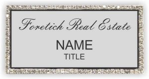 (image for) Foretich Real Estate Bling Silver badge