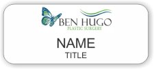 (image for) BEN HUGO PLASTIC SURGERY Standard White badge