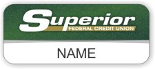(image for) Superior Federal Credit Union Standard White badge