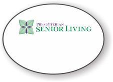 (image for) Presbyterian Senior Living Oval White badge