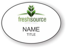 (image for) FreshSource North Oval White badge
