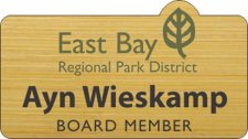 (image for) East Bay Regional Park District Shaped Bamboo Light badge