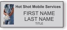(image for) HotShot Standard Silver Square Corner badge