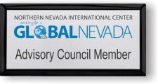 (image for) Global Nevada Executive Black Name Badge - Advisory Council