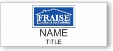 (image for) Fraise Auction & Real Estate Standard White Square Corner badge