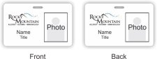 (image for) Rocky Mountain Allergy Photo ID Horizontal Double Sided badge