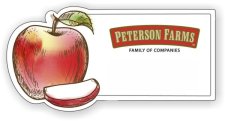 (image for) Peterson Farms, Inc. Shaped White badge