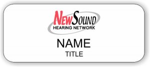 (image for) NewSound Hearing Network - Standard White Badge