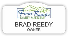 (image for) Front Range Family Medicine Shaped White badge