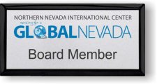 (image for) Global Nevada Executive Black Name Badge - Board Member