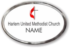 (image for) Harlem United Methodist Church Oval Prestige Polished badge